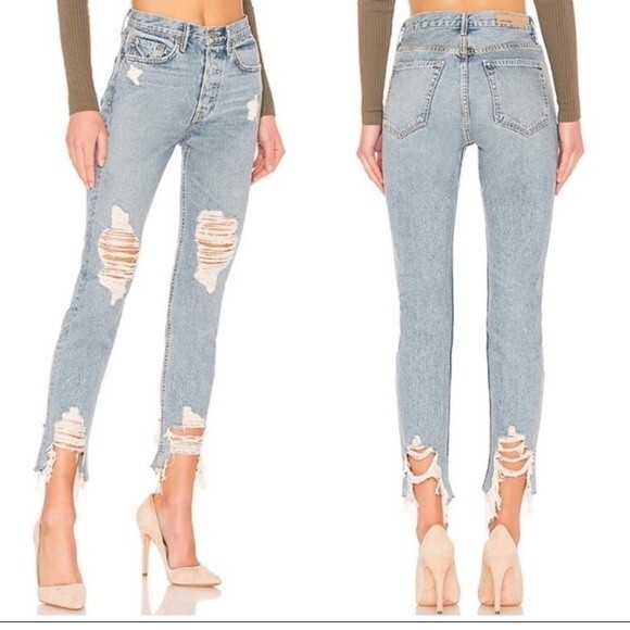 GRLFRND Karolina‎ High Rise Jeans in Tough Love 25 - Picture 1 of 10